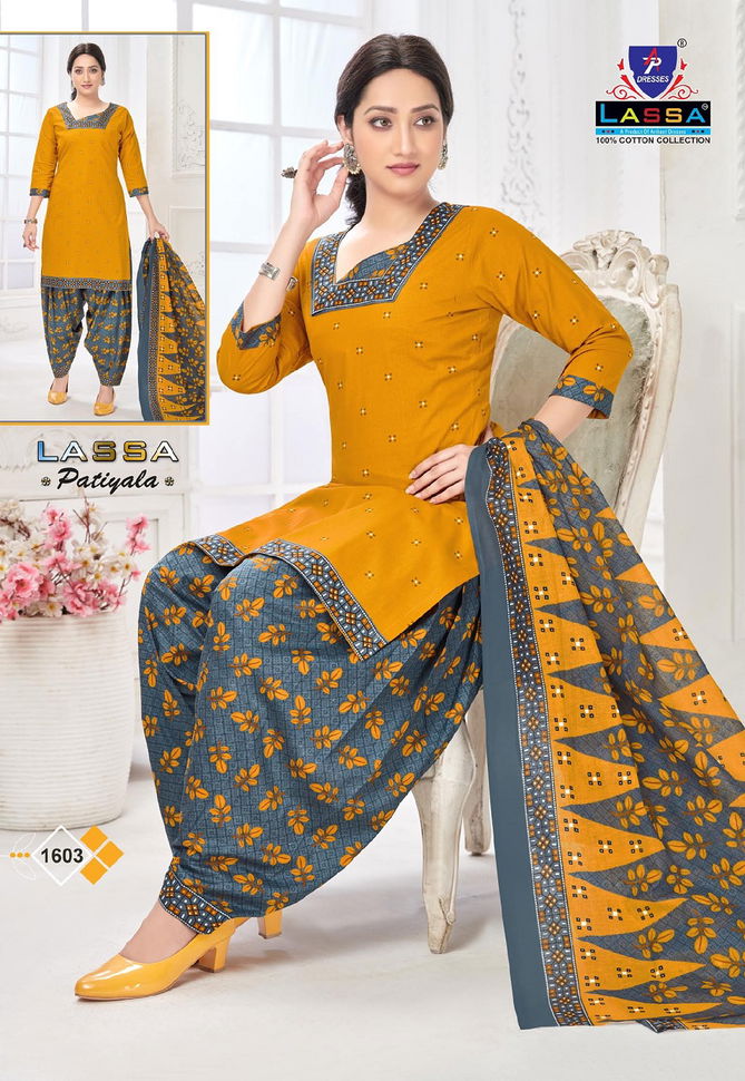 Ap Lassa Patiyala 16 Wholesale Printed Cotton Dress Material Catalog